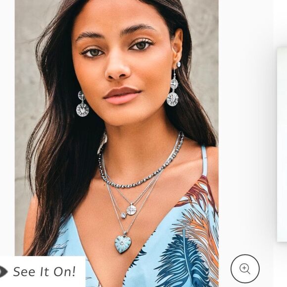 Brighton Celeste Double Drop French Wire Earrings NWT - Picture 5 of 5